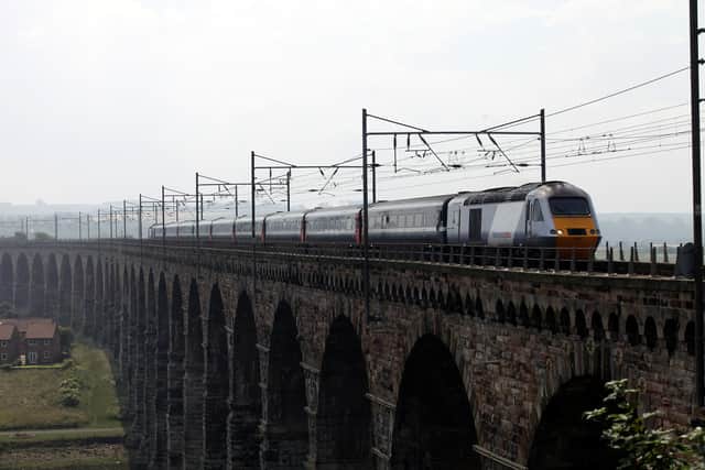 A east cost mainline train make its way into Berwick Railway Station. Photo: NCJ Media/Simon Greener.