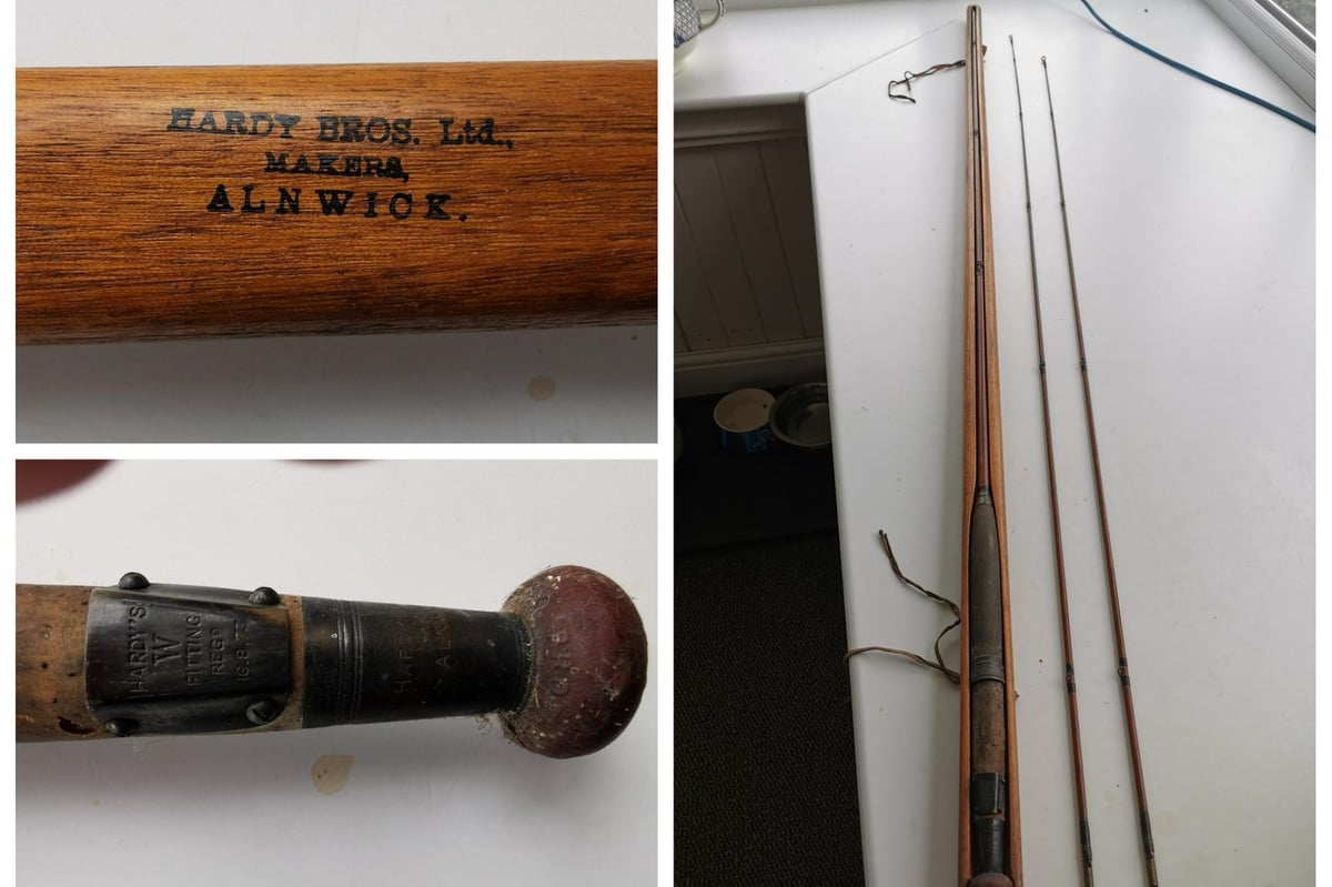 First fishing rod made by Hardy's of Alnwick passes through Wooler antiques  shop