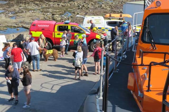 A multi-agency event was held at Seahouses harbour.