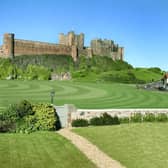 Bamburgh Castle cricket ground will host a charity game featuring several sports stars. Picture: Northumberland Cricket Board