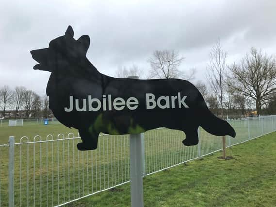 The dog park is aptly named Jubilee Bark.