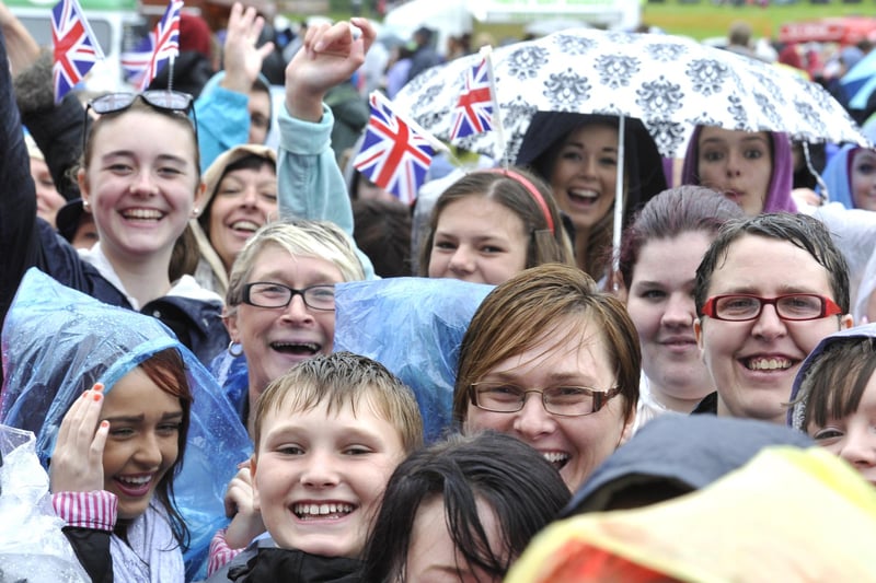 Faces in the crowd at the Jessie J concert at Alnwick Castle.