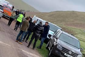 Top Gear filming in Upper Coquet Valley. Picture by Steven Bridgett.