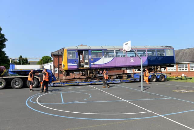 Network Rail donate a train to The Dales School, Blyth.
