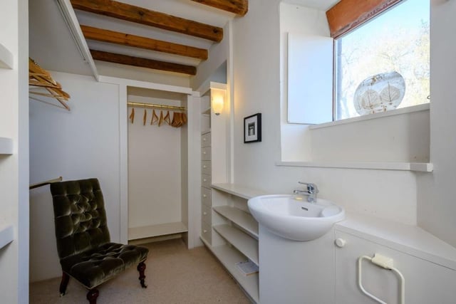 The principal bedroom has its own unique dressing area and is next to the family bathroom.