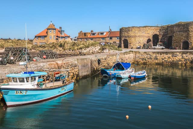 Beadnell harbour.