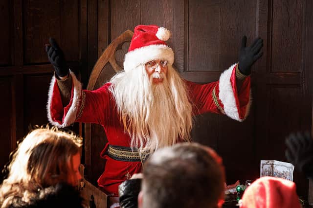 Visitors can also see Father Christmas at Belsay Hall this December. Picture by Richard Earp/English Heritage.