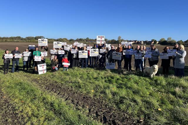 Objectors to the plans protested at the Wansbeck Road site last year. (Photo: Submitted)