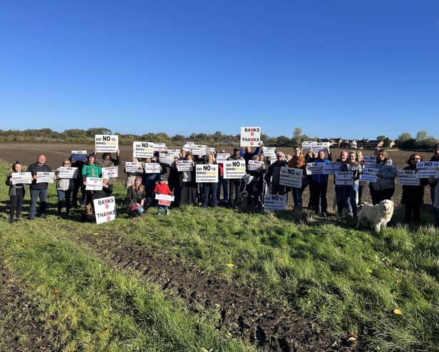 Objectors to the plans protested at the Wansbeck Road site last year. (Photo: Submitted)