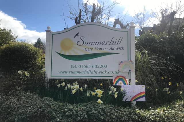 Summerhill Care Home in Alnwick.