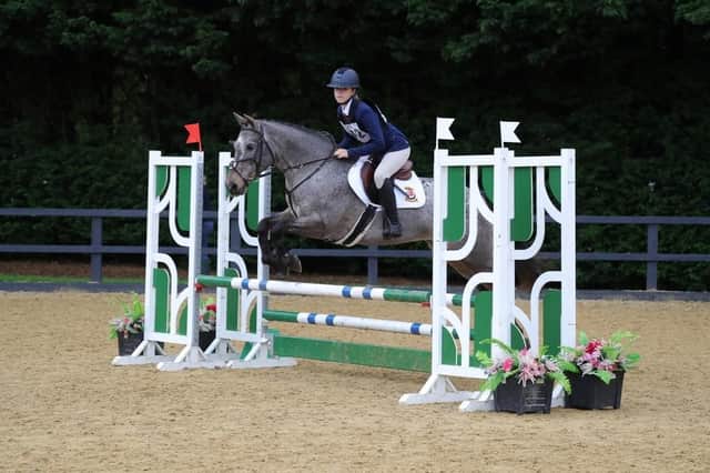 Annabelle Grey and her pony Hawkmoon Lady Luck won the 85cm show jumping title. Picture: Duchess's School Alnwick