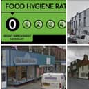 Northumberland businesses with zero and one star food hygiene ratings.