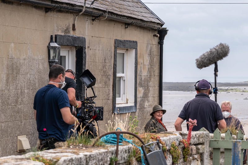 Vera, Series 11, filming in Boulmer village on Monday, July 26.