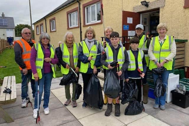 One of the community clean-ups co-ordinated by Sea the Change in Berwickshire last September.