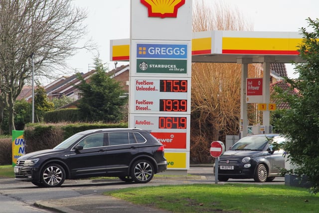 The Shell garage, in Newbiggin Road, Ashington, had been selling unleaded petrol for £1.75.9p a litre and diesel at £1.93.9p a litre, but, as of Wednesday, March 23, is now selling them at £1.69.9 and £1.89.9 per litre.