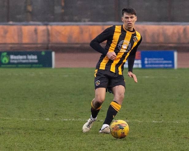 Callum Mackay will miss the start of the new season after rupturing his ACL against Albion Rovers. Picture: Berwick Rangers