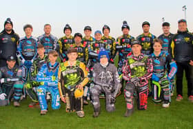 Berwick's class of 2022 - the Bandits, Bullets and Academy riders line up for the camera.