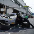 A Imperiale Racing pitstop during the race at Vallelunga .Picture: Mattia Negrini/Italian GT Championship