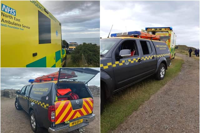 Emergency crews attend two incidents along the Northumberland coast. Photo: Howick Coastguard