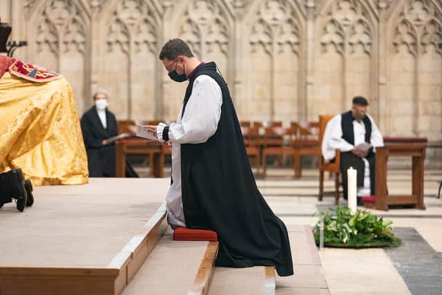 The Right Reverend Mark Wroe, formerly Archdeacon of Northumberland, has been consecrated at York Minster as the new Suffragan Bishop of Berwick. Picture: Duncan Lomax