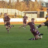 Action from Berwick Rangers' 1-1 draw against Hearts B last Saturday. Picture: Alan Bell