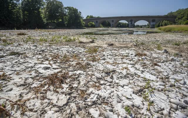 Some parts of the River Tweed have run dry.