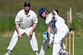 Ryan Driver, 17, seen here playing against Wooler, hit his first century for Alnwick seconds against Warkworth. Picture: Alnwick CC