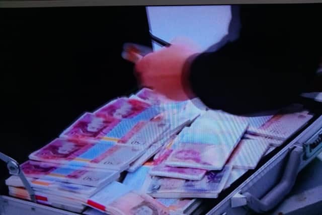 Garry and Mickey's stash of cash.