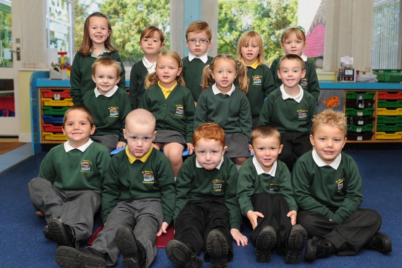 New starters at St Mary's First School in Berwick in 2012.