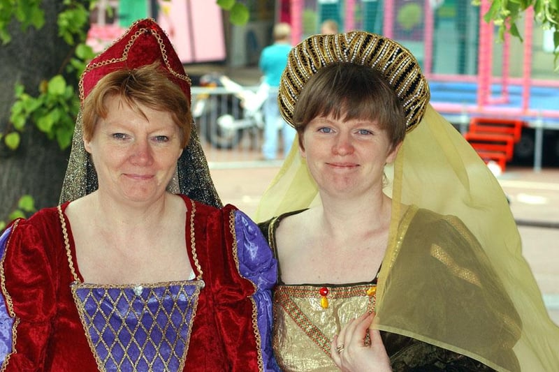 Fantastic costumes at the 2003 Alnwick Fair.