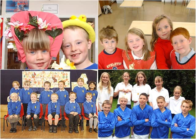 Scenes from schools in north Northumberland in 2003.