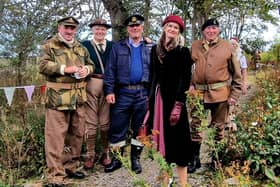 Cresswell was transported back to the 1940s for a large-scale Second World War reenactment.