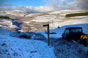 A wintry scene in the north Northumberland hills. Picture: Alncom