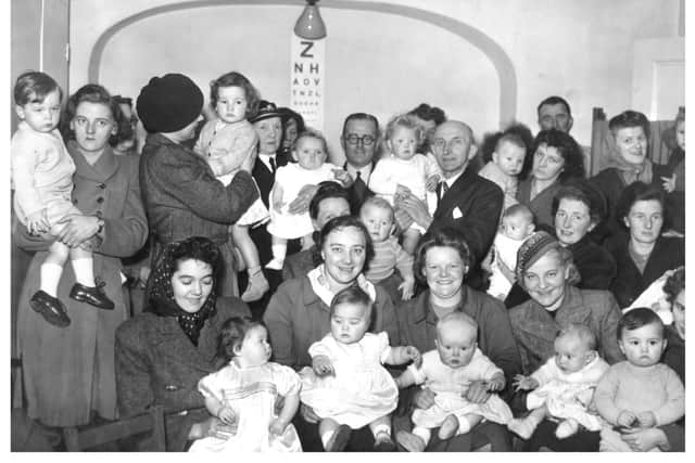 Alnwick baby clinic, 1948. Picture: Bailiffgate Museum