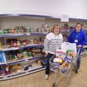 Alnwick Food Bank trustees Heather and Susie.