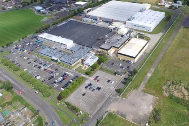 An aerial view of Heather Mills' Northumberland site.