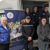 Community safety officers, police, fire and rescue staff, and councillors at the launch of the new team in Cramlington. (Photo by Northumberland County Council)