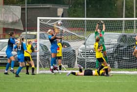 Action from Alnwick Town Women's match against Harrogate Town. Picture: John V Mason