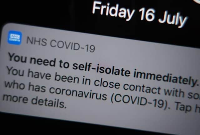 The NHS virus alert app