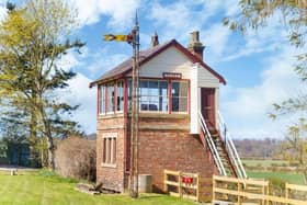 The signal box at Norham Station.