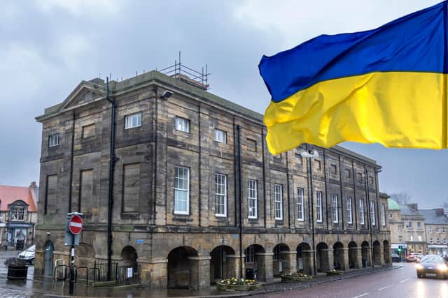 A collection point has been created at the Northumberland Hall in Alnwick.