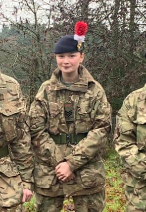 Jodie Kemp of Northumbria Army Cadet Force.