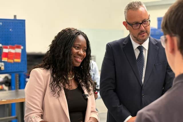 Energy secretary Miatta Fahnbulleh visits Siemens Energy’s Shields Road facility in Byker, Newcastle. Photo: LDRS.