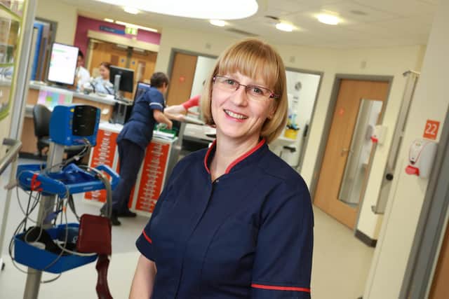 Sue Ewart, Northumbria Healthcare NHS Foundation Trust’s chief matron for medicine and emergency care. Picture taken before Covid-19.