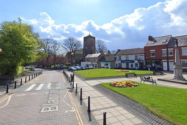 There were 12 positive cases in Cramlington Village where the rate is 268.5.