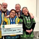 From left, Blyth Valley Samba's Paul Storey, Ivan Allan, Rexie Fraser, Kevin Worley, and Tracy Fairrie-Turnbull. (Photo by Blyth Valley Samba)