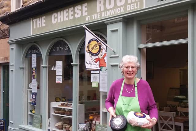 Marie McArdle at The Cheese Room in Alnwick.