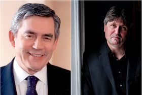 Gordon Brown and Simon Armitage.