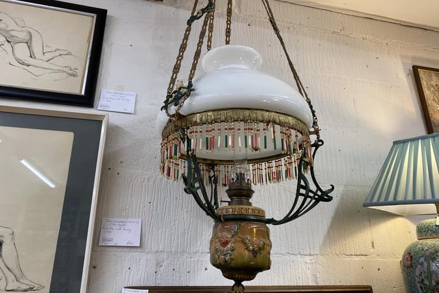 This rise and fall hanging lamp is up for grabs in store. This item came from overseas, with sellers predicting that it originated from Vienna. There is no doubt that this could be a statement piece in any room, and it is being sold for £185.