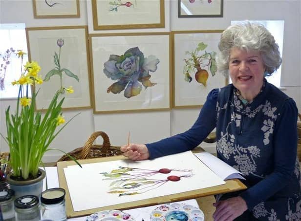 Artist Jane Murray from Ulgham.